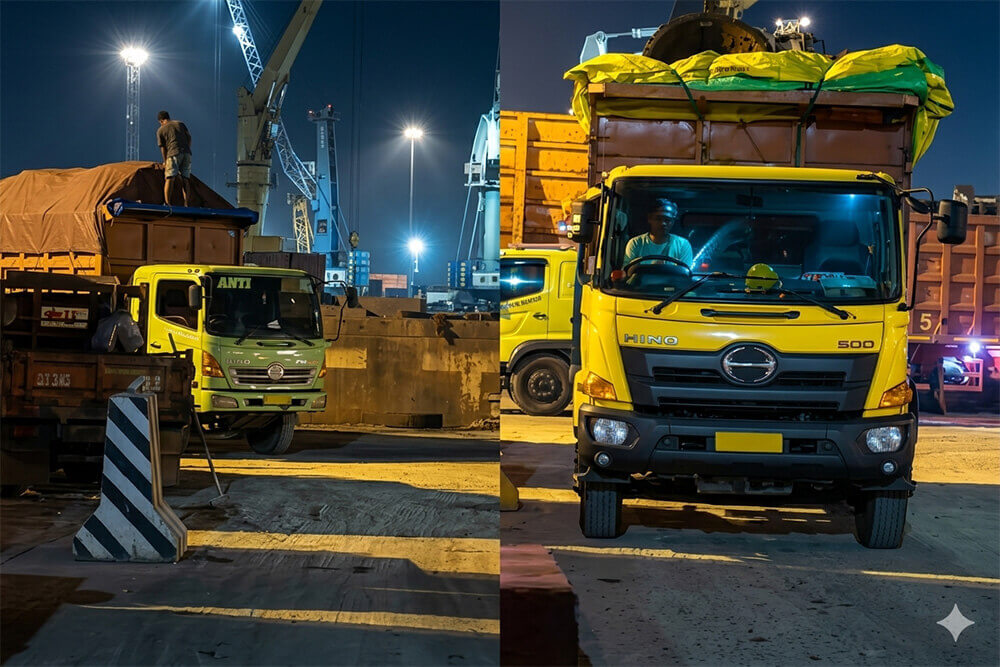 Bekerja 3 shift untuk mengejar waktu yag diberikan kapal (prorata)
