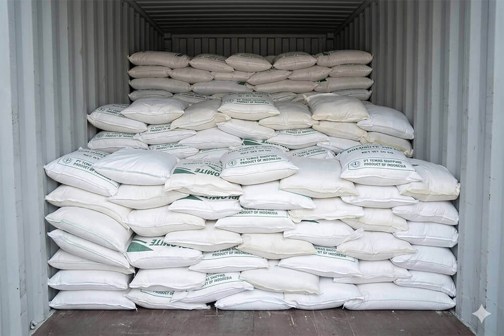 Proses Loading Kargo Pupuk ke dalam Container